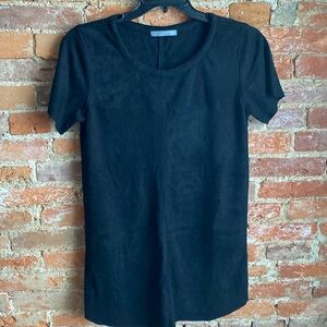 The/Grey suede feeling dress